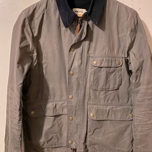 Taylor Stitch Rover Jacket in Slate Beeswaxed Canvas, 40